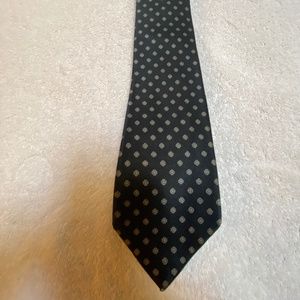 Oscar de la Renta Couture Black Silk Velour Tie